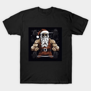 Badass Santa Claus from Gym T-Shirt
